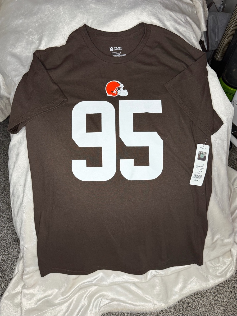 NFL Brown Tee with White Graphic